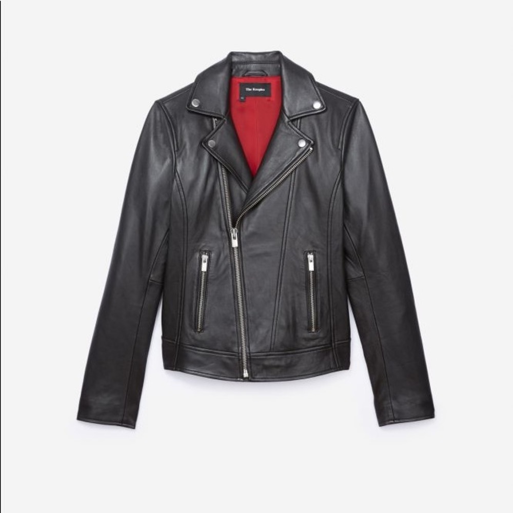 The Kooples Lambskin Biker Jacket
